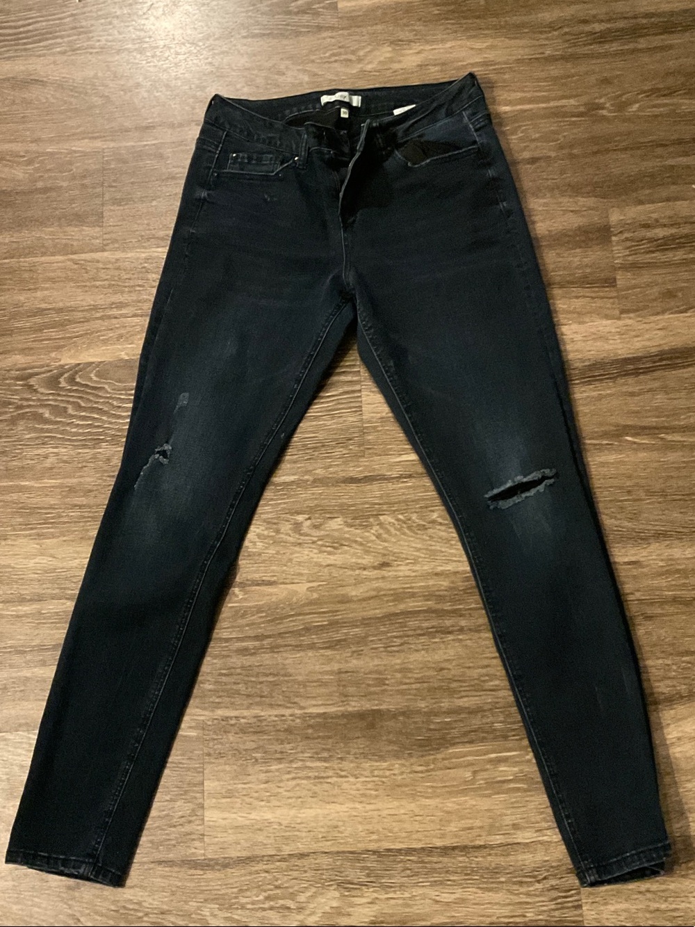 Dex Women’s Black Skinny Distressed Jeans